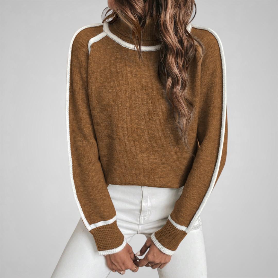 Amara Contrast Knit Sweater