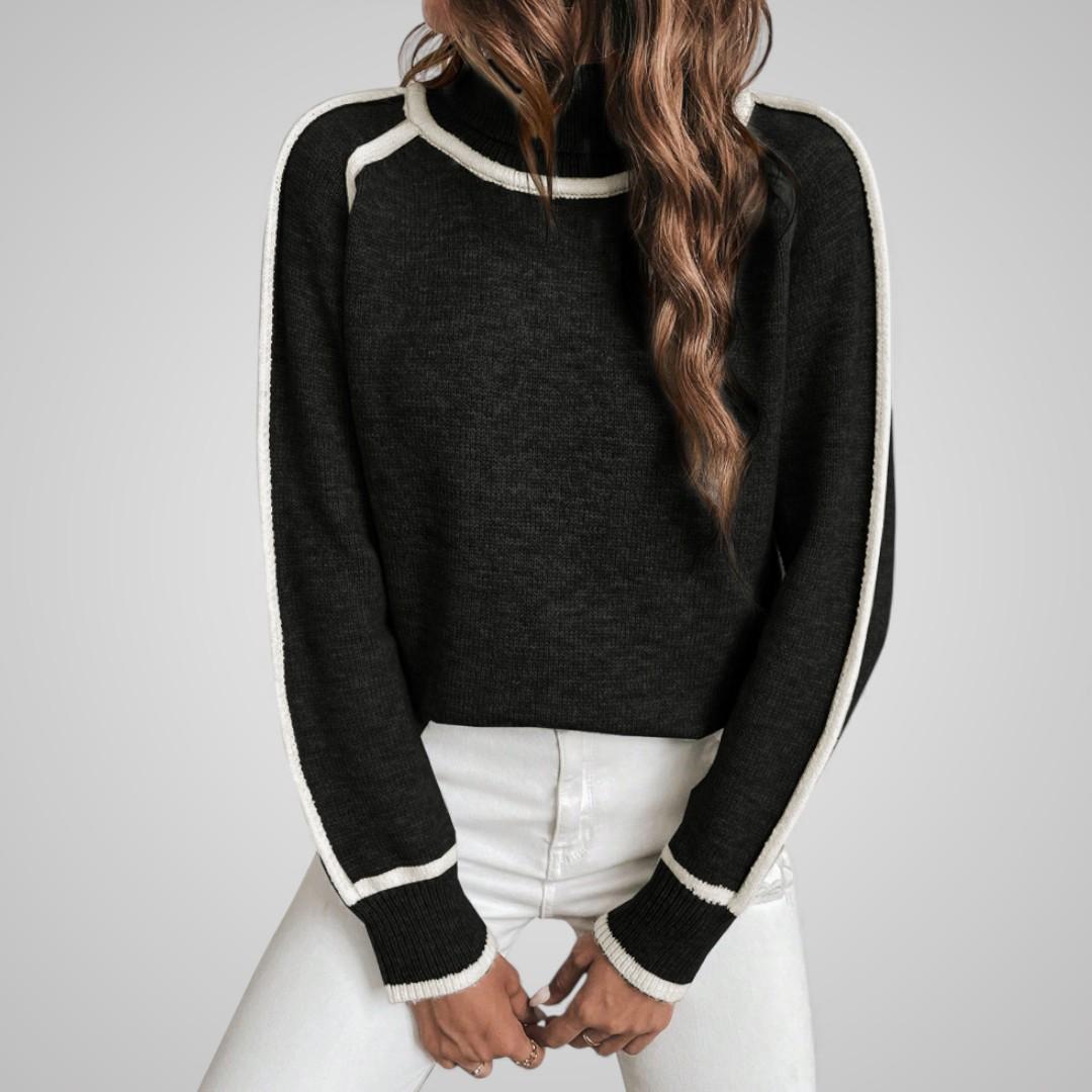 Amara Contrast Knit Sweater