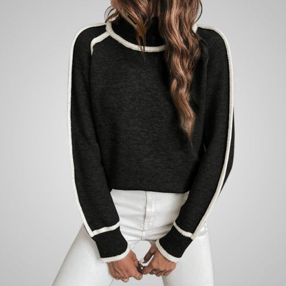 Amara Contrast Knit Sweater