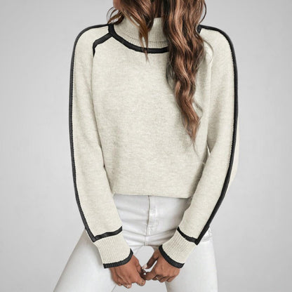 Amara Contrast Knit Sweater