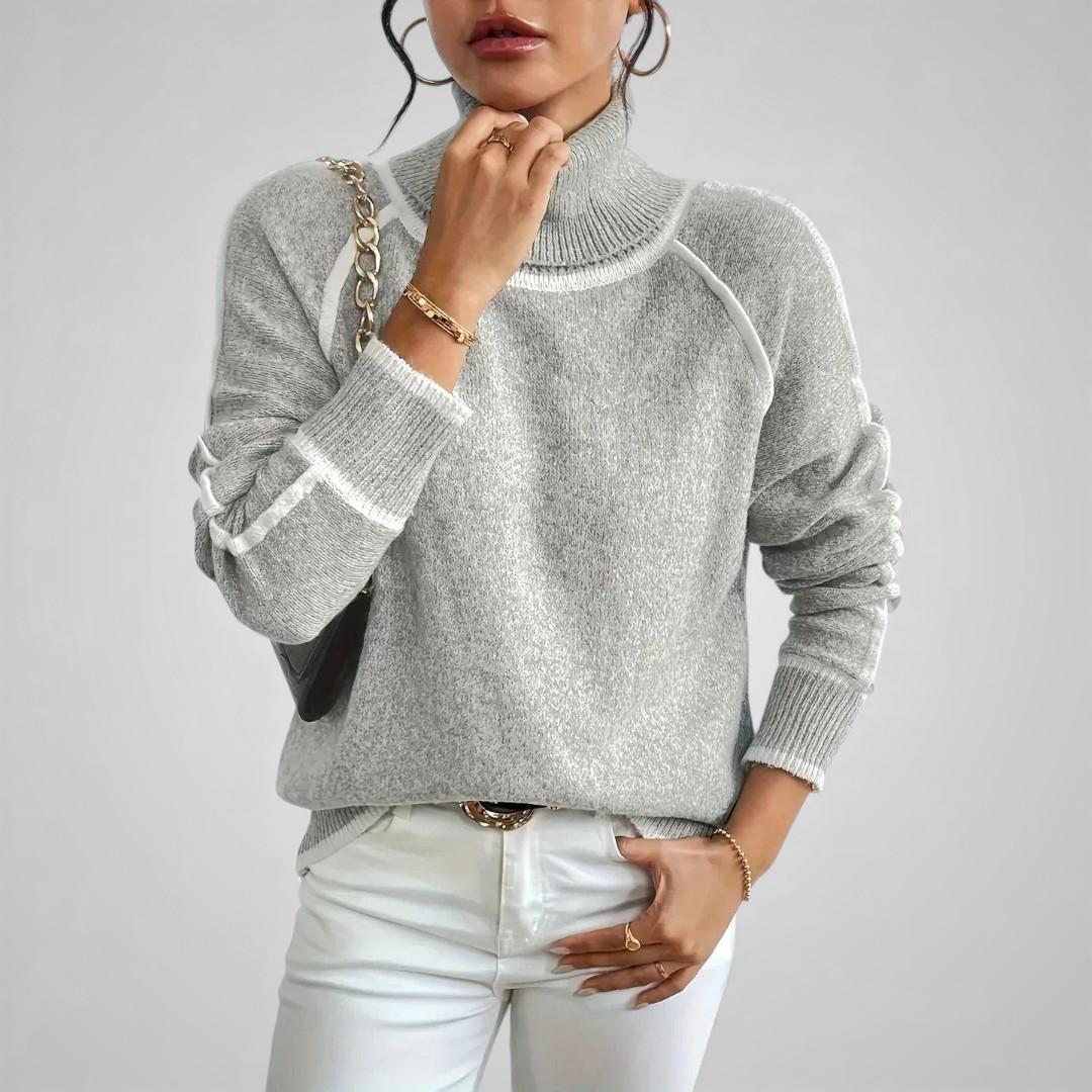 Amara Contrast Knit Sweater