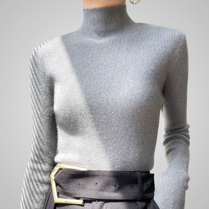 Annelise Ribbed Turtleneck Top