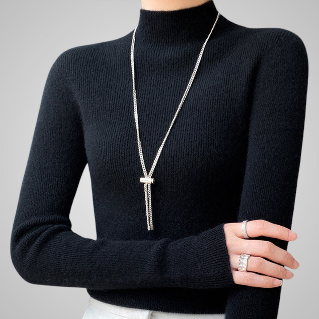 Annelise Ribbed Turtleneck Top