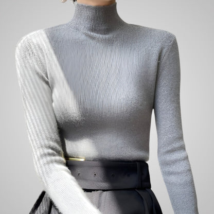 Annelise Ribbed Turtleneck Top