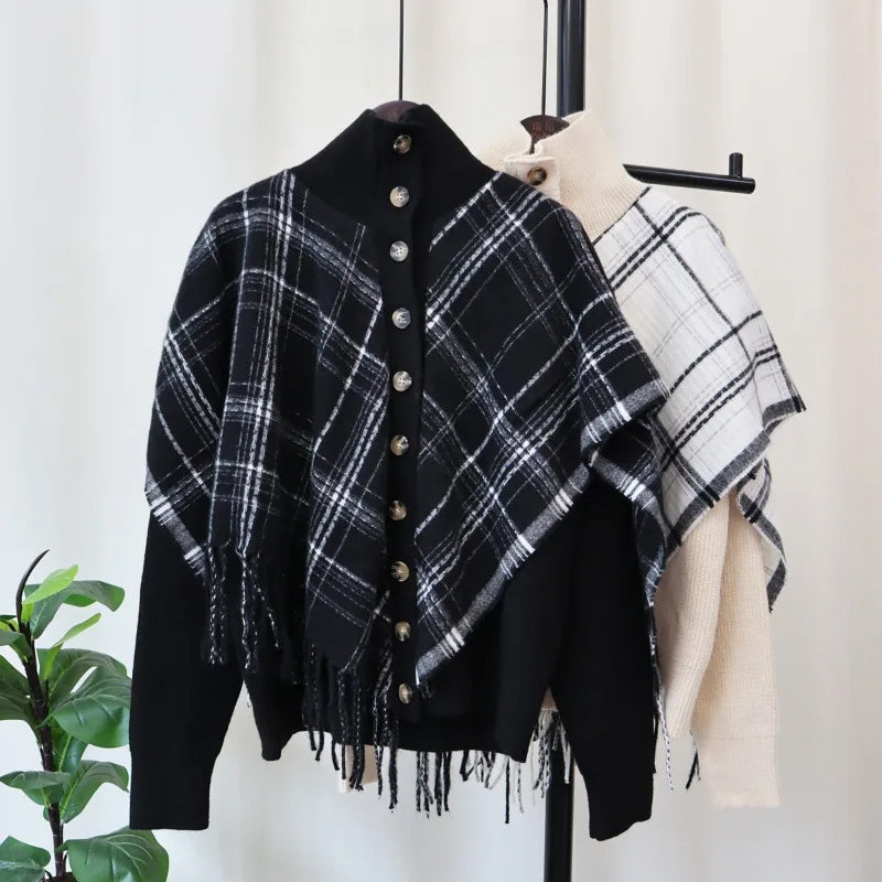 Colette Plaid Knit Sweater