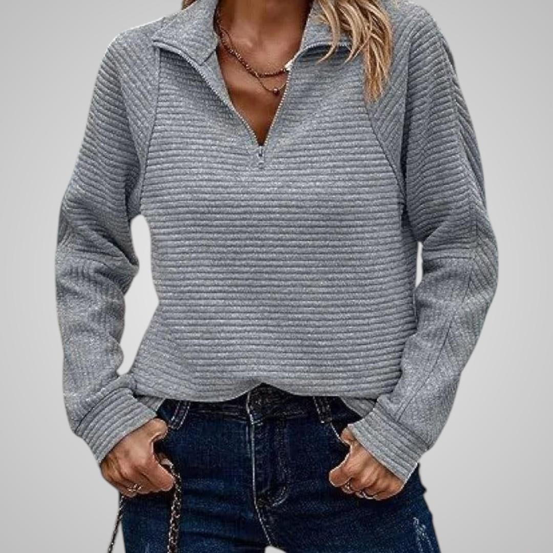 Marlene Zip Knit Sweater