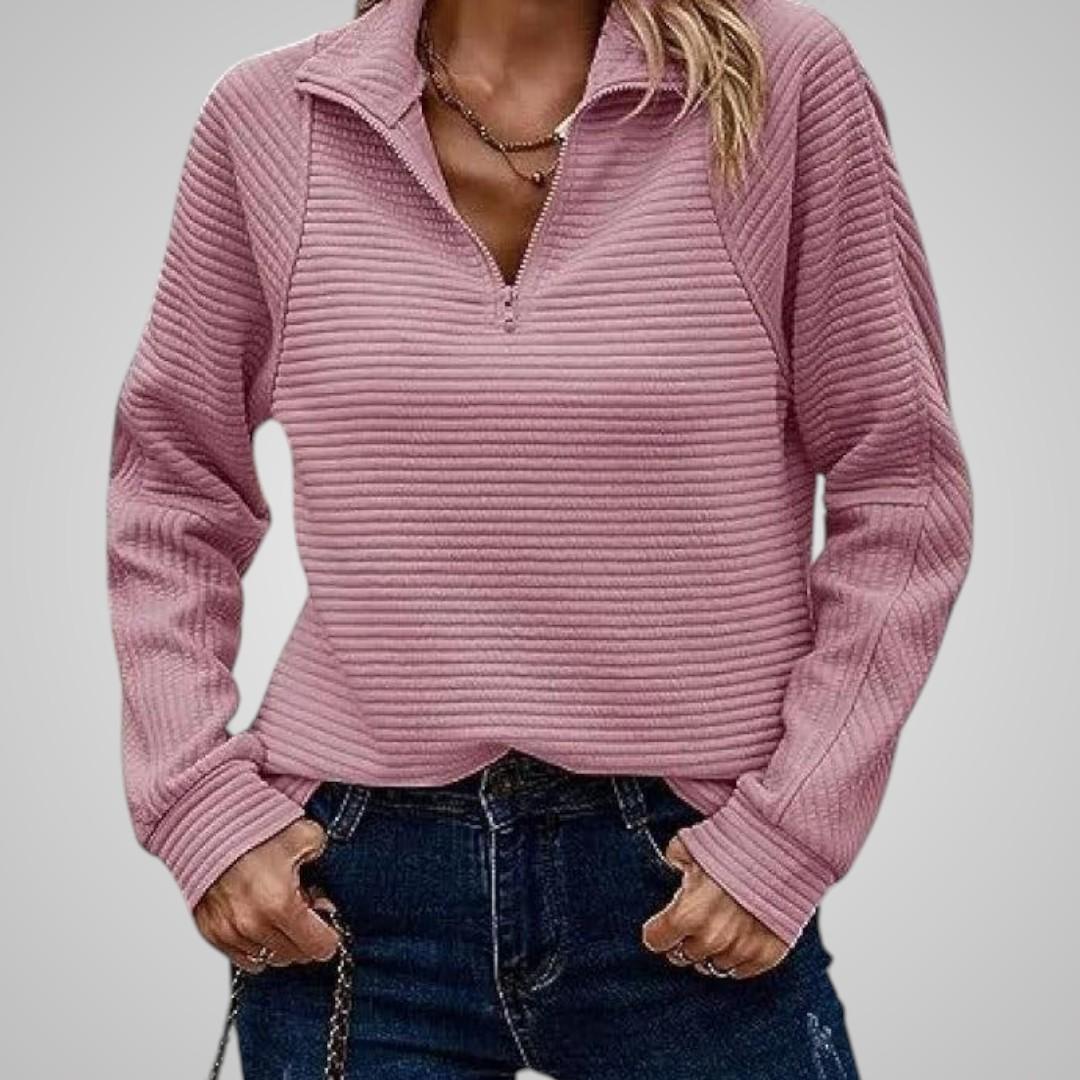 Marlene Zip Knit Sweater