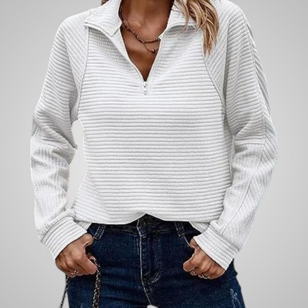 Marlene Zip Knit Sweater