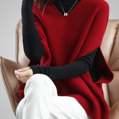 Mira Knit Poncho Sweater