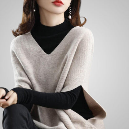 Mira Knit Poncho Sweater