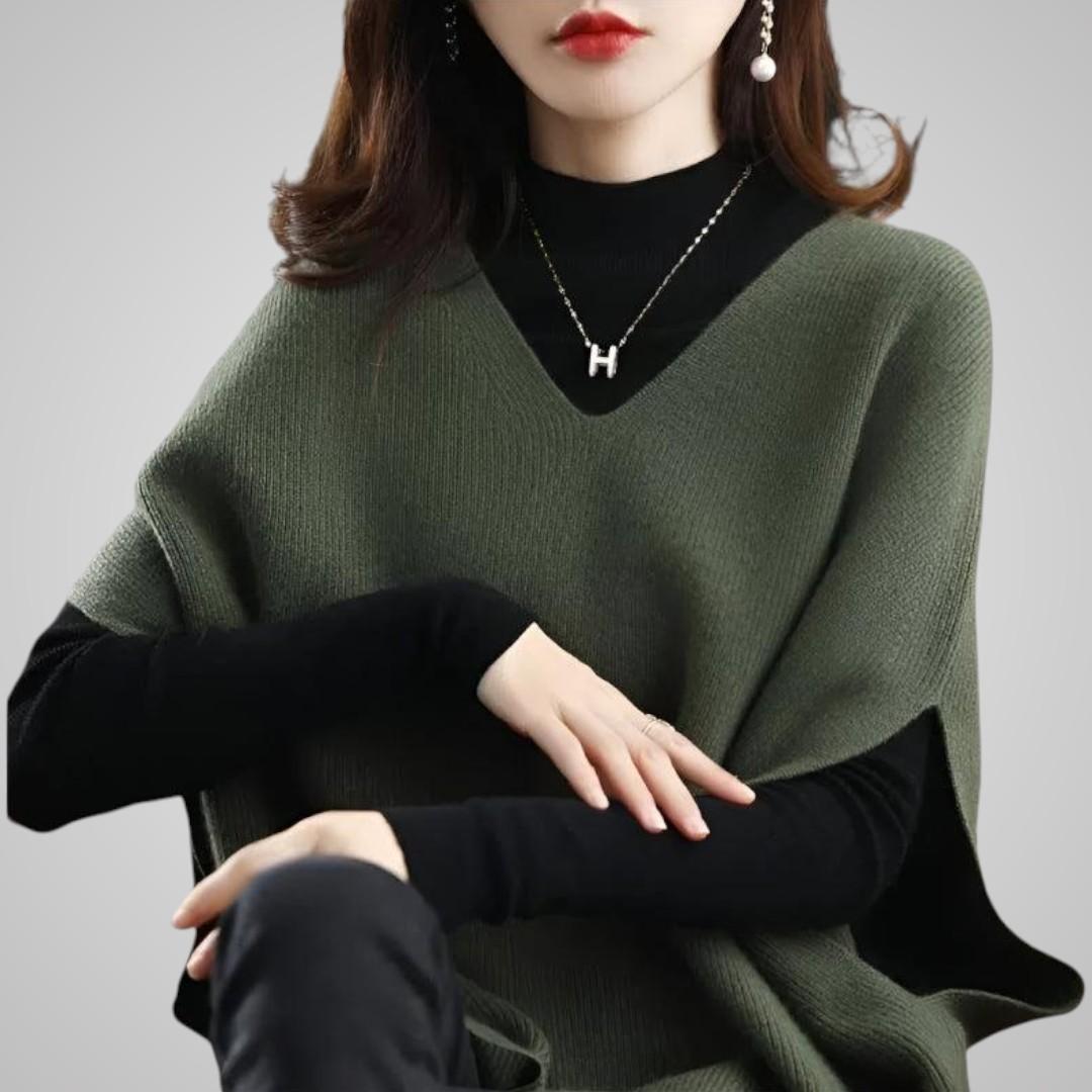 Mira Knit Poncho Sweater