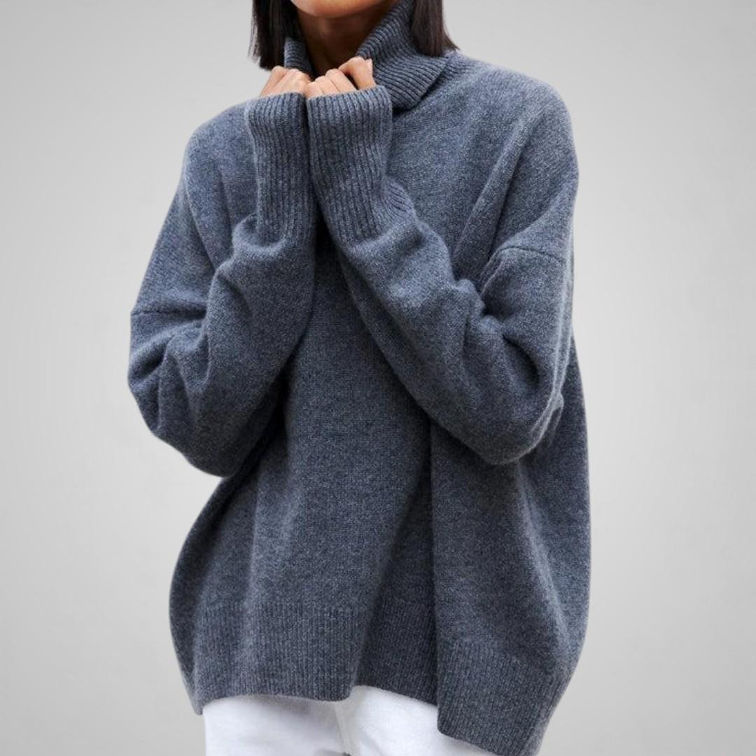Noelle Oversized Knit Turtleneck