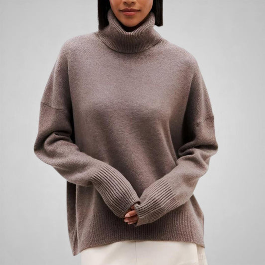 Noelle Oversized Knit Turtleneck