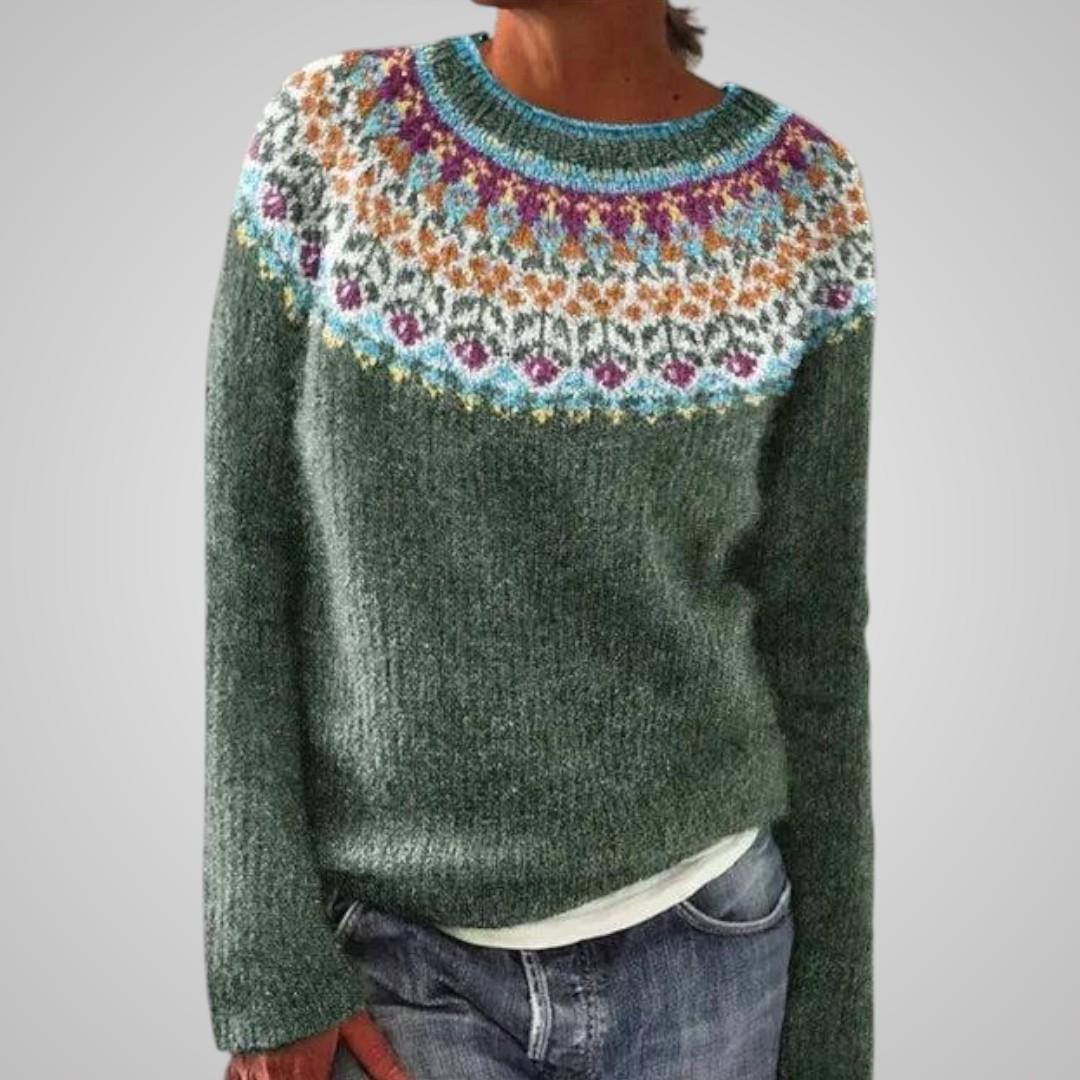 Nora Forest Knit Sweater