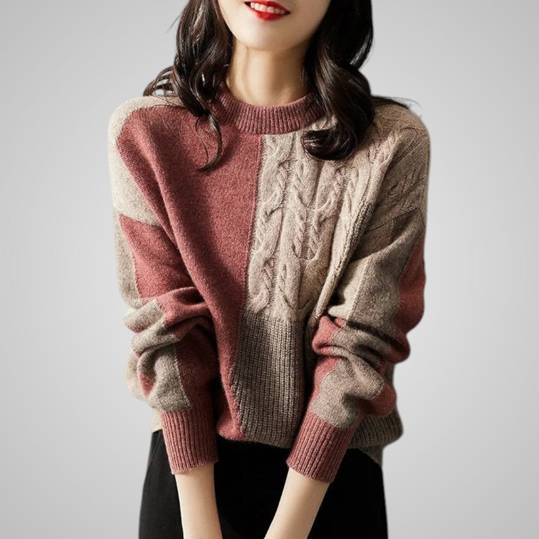 Rowena Patch Knit Sweater