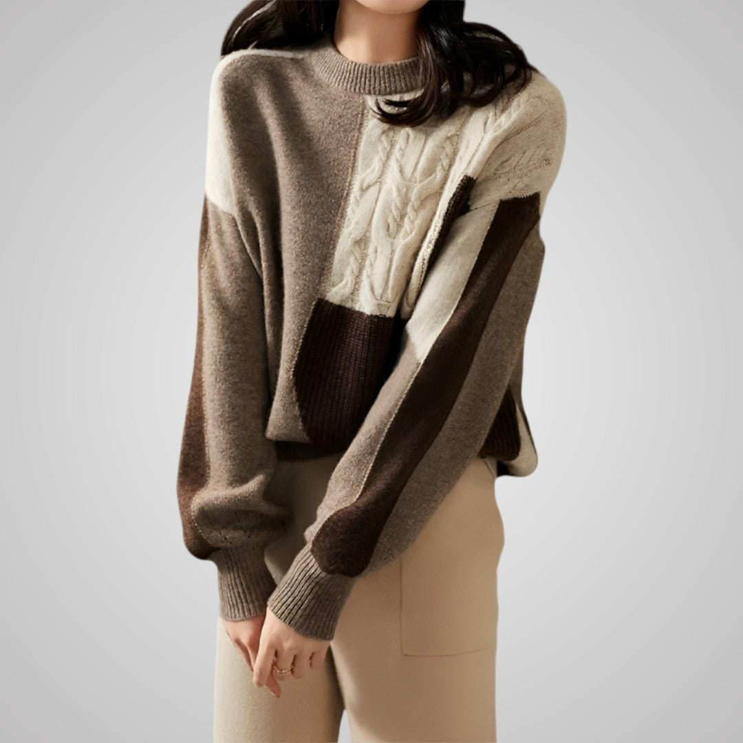 Rowena Patch Knit Sweater